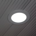 V-Tac 18W LED panel downlight - Hull: Ø21 cm, Mål: Ø22,5 cm, 230V