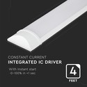 V-Tac 30W slim LED armatur - 120 cm, 155lm/W, 230V