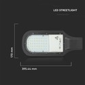 V-Tac 50W LED gatelys - Samsung LED chip, Ø60mm, IP65, 84lm/w