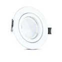 V-Tac 3-pak downlights med 5W lyskilde - Hvit front, komplett med GU10 holder og LED spotter, innendørs