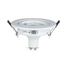 V-Tac 3-pak downlights med 5W lyskilde - Hvit front, komplett med GU10 holder og LED spotter, innendørs