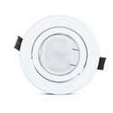 V-Tac 3-pak downlights med 5W lyskilde - Hvit front, komplett med GU10 holder og LED spotter, innendørs