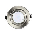 V-Tac 3-pak downlights med 5W lyskilde - Stål front, komplett med GU10 holder og LED spotter, innendørs