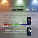 V-Tac 5W Smart Home LED pære - Tuya/Smart Life, Google Home, Amazon Alexa kompatibel, P45, E14