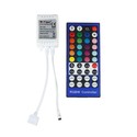 RGB+WW controller med fjernkontroll - Passer bare til RGB+WW strip, infrarød, 12V (96W), 24V (192W)