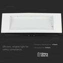 V-Tac 4W LED exit skilt - For vegg/tak/innfelt montering, 110 lumen, inkl. batteri og piktogrammer