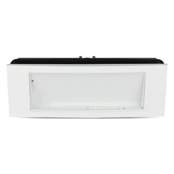 Industri V-Tac 4W LED exit skilt - For vegg/tak/innfelt montering, 110 lumen, inkl. batteri og piktogrammer