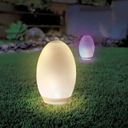 Hagelamper V-Tac RGB+W LED egg - Solcelle, Ø18,8 cm
