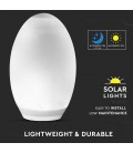 V-Tac RGB+W LED egg - Solcelle, Ø18,8 cm