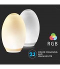 V-Tac RGB+W LED egg - Solcelle, Ø18,8 cm