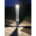 V-Tac 10W LED hage lampe - Hvit, 80 cm, IP65, 230V