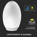 V-Tac RGB+W LED egg - Solcelle, Ø18,8 cm