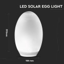 V-Tac RGB+W LED egg - Solcelle, Ø18,8 cm
