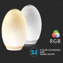 V-Tac RGB+W LED egg - Solcelle, Ø18,8 cm