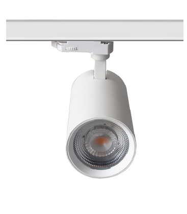 LEDlife hvit skinnespot 28W - Flicker free, Citizen LED, RA90, 3-faset