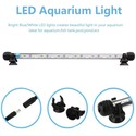 28 cm akvarie armatur - 3W LED, hvit/blå, med sugekopper, IP67