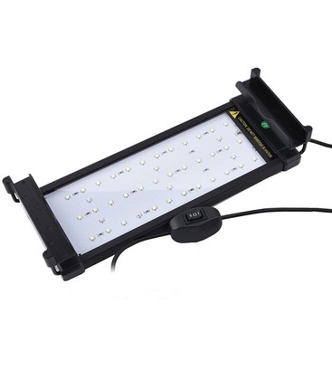 48-70 cm akvarie armatur - 11W LED, hvit/blå, justerbar 48-70 cm akvarie armatur - 11W LED, hvit/blå, justerbar