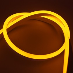 230V Neon Flex LED strip Gul 8x16 Neon Flex LED - 8W per meter, IP67, 230V