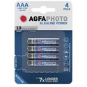 AAA 4-pak AgfaPhoto batteri - Alkaline, 1,5V