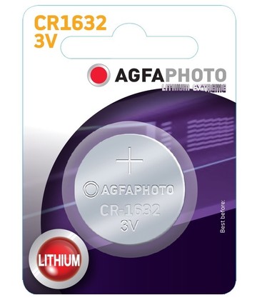 1 stk AgfaPhoto Lithium knappebatteri - CR1632, 3V