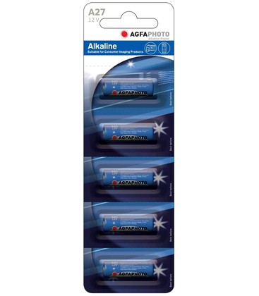 LR27A/A27 5-pak AgfaPhoto batteri - Alkaline, 12V