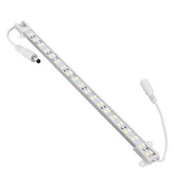 Alu / PVC profiler 1 meter vanntett aluprofil til akvarie - 24V, 16W LED, 5:1 hvit/blå ratio, IP65, med plugg