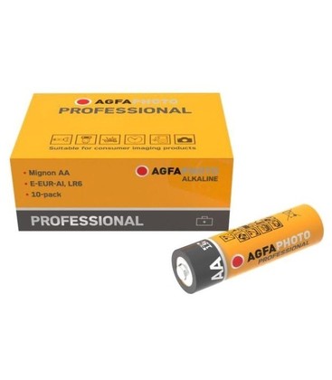 AA 10-pak AgfaPhoto Professional batteri - Alkaline, 1,5V