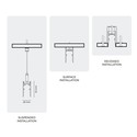 Spectrum SHIFT skinne - 1 meter, Hvit