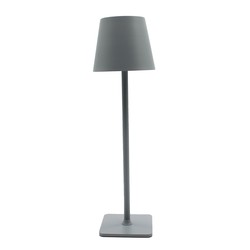 Bordlampe Oppladbar LED bordlampe Innendørs/utendørs - Grå, berøringsdimbar, CCT, IP54 utendørs