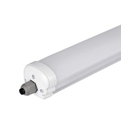 Med LED - Lysrør armatur V-Tac vanntett 36W komplett LED armatur - 120 cm, 120lm/W, Samsung LED chip, gjennomgangskobling, IP65, 230V