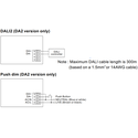 Meanwell LCM-40DA DALI dimbar driver til LED panel - Med Dali interface + push dim, passer våre 29W LED paneler