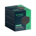 V-Tac 3W Solar vegglampe LED - Svart, sensor, IP65