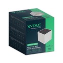 V-Tac 3W Solar vegglampe LED - Hvit, sensor, IP65