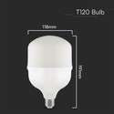 V-Tac 40W LED pære - T120, E27 med E40 ringadapter