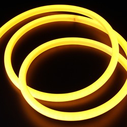 230V Neon Flex LED strip Gul D16 Neon Flex LED - 8W per meter, IP67, 230V