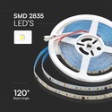 V-Tac 10W/m LED strip IC løpelys - 10m, løpelys, inkl kontroller, 120 LED pr. meter, 24V