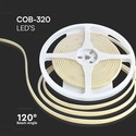 V-Tac 10W/m COB-LED strip - 5m, IP67, 320 LED per meter, 24V, COB LED