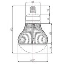 Outlet: LEDlife kraftig 120W pære - Inkl. wireoppheng, 120lm/w, 230V, E40