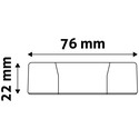 12W LED panel downlight - Hull: Ø15,2 cm, Mål: Ø17 cm, 230V