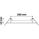 24W LED panel downlight - Hull: Ø28 cm, Mål: Ø29,6 cm, 230V