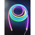 5m RGBIC Neon flex komplett sett - Vevd tau, Bluetooth App, Fjernkontroll, USB