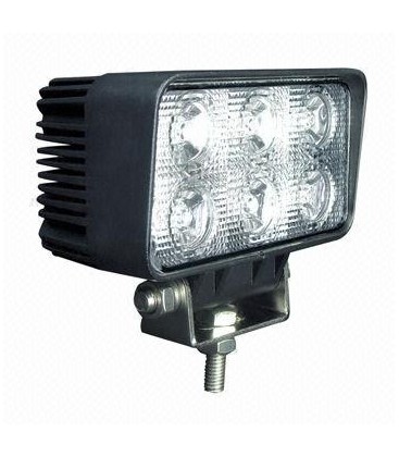 18W LED arbeidslys - Bil, lastebil, traktor, trailer, utrykningskjøretøyer, kald hvit, 12V / 24V