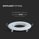 Downlight kit uten lyskilde - Høyde: Ø7 cm, Mål: Ø9,3 cm, Hvit, vælg MR16 eller GU10 fatning