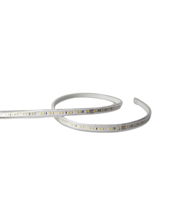 5 m.vanntett CCT LED strip - 230V, IP67, 120 LED, 7W/m, kan kuttes hver 20cm