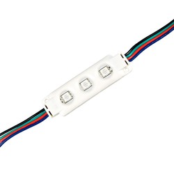 LED modul 12V/24V Vanntett RGB LED modul - 0,72W, IP67