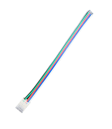 LED stripe samler til løse ledninger - 12mm, RGB+W COB, IP20, 5V-24V