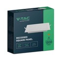 V-Tac 12W LED panel downlight - Hull: 15,5cm x 15,5cm, Mål: 17cm x 17cm, 230V