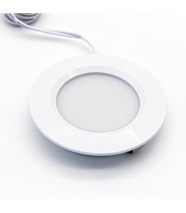 LEDlife Reco68 møbelspot RA92 - Hull: Ø5,5 cm, Mål: Ø6,8 cm, Matt hvit, 2,7W, 12V DC, RA92