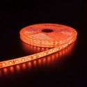 Orange 10W/m LED stripe - 5m, 120 LED pr meter, 24V, IP65