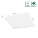 ALGINE PANEL 40W 230V Nøytral Hvit, 120°, IP20, 595x595x26, Hvit, REC